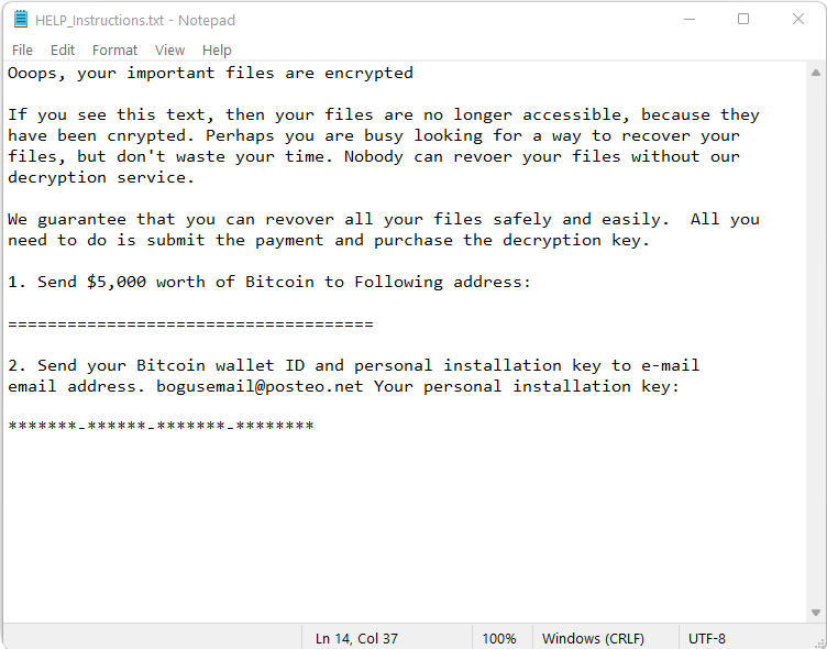 ransomware note 1 ransomware note 1