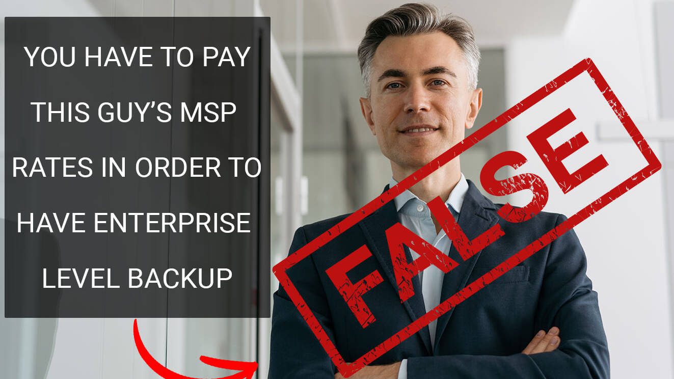 msp tips enterprise backup cheap