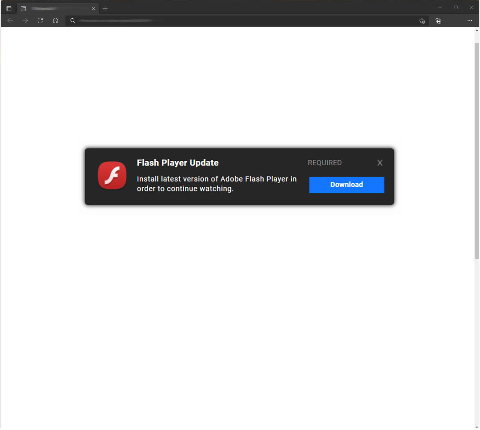 fake flash player update download now