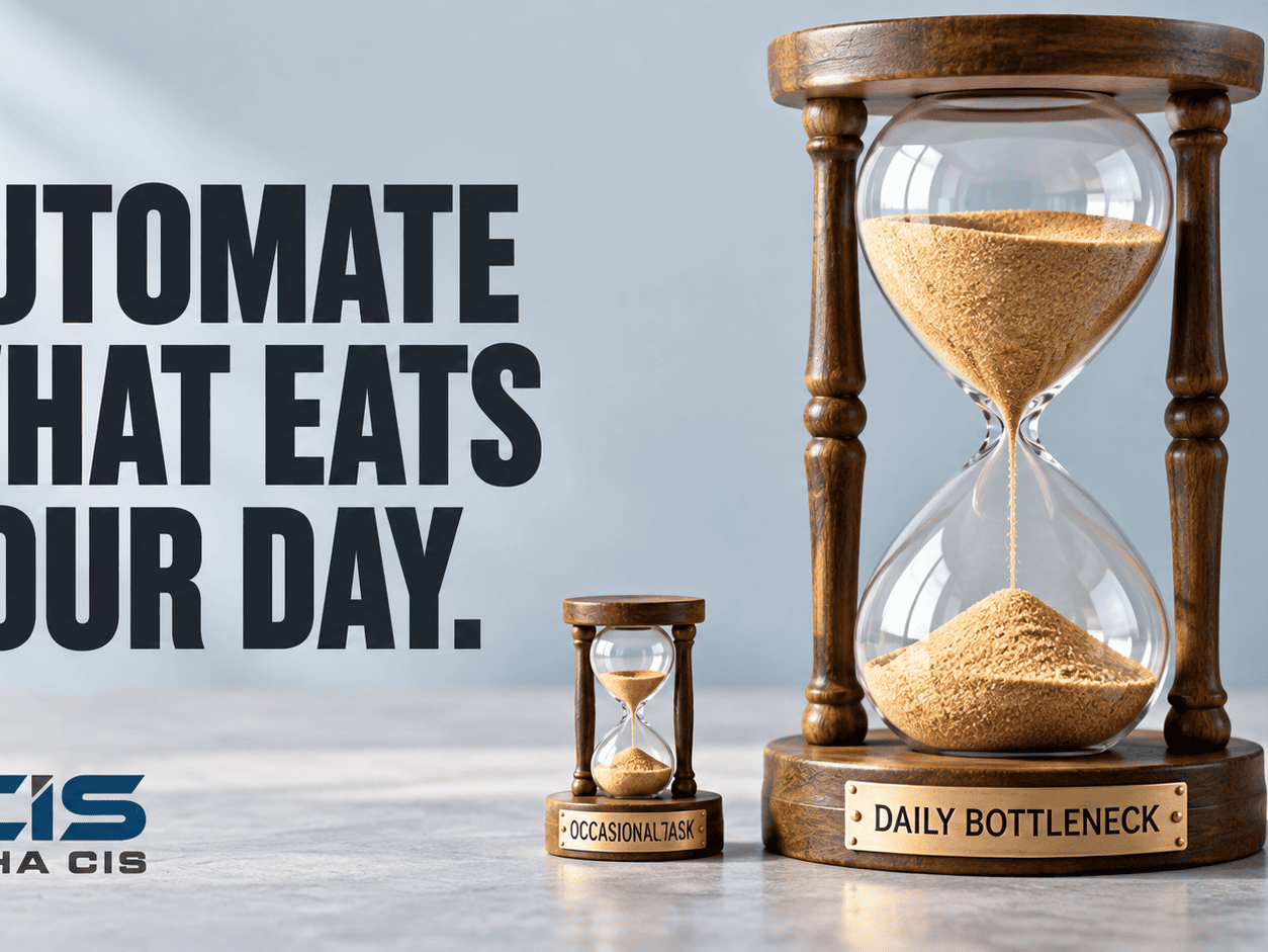 Automate the daily bottleneck first 1
