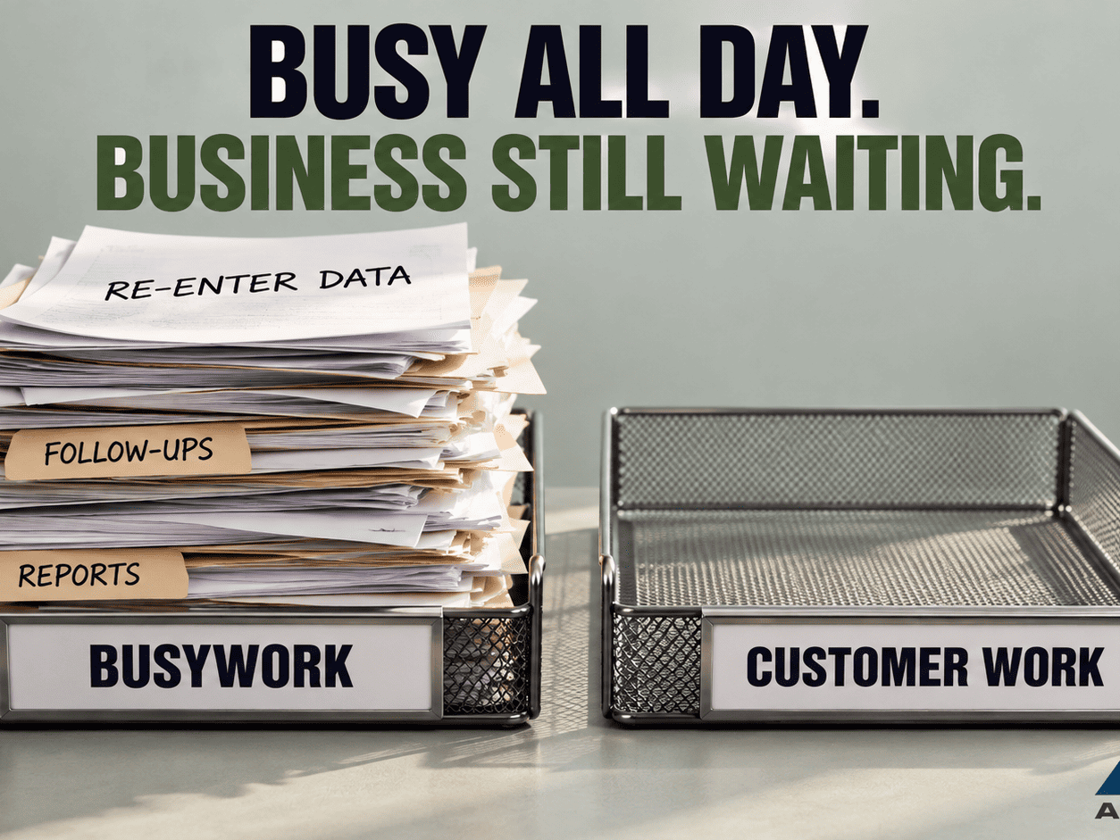 Busywork Overflows Customer Work Waits 1