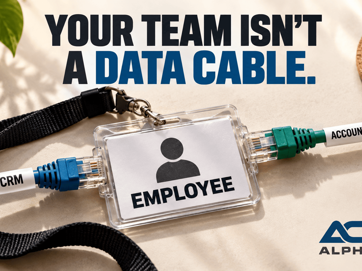 Employee Badge Bridges CRM and Accounting 1