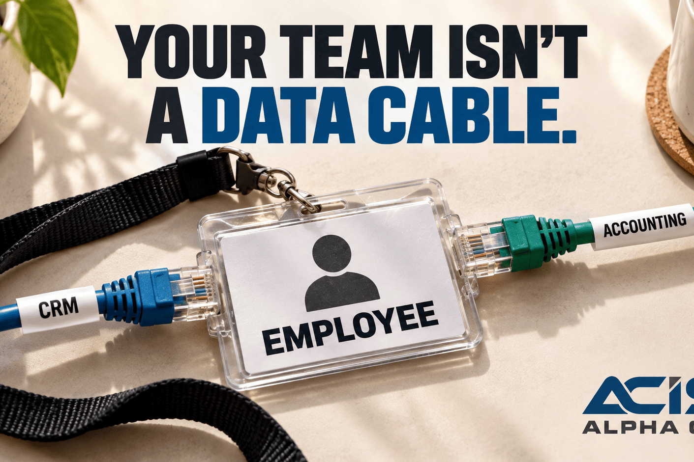 Employee Badge Bridges CRM and Accounting 1