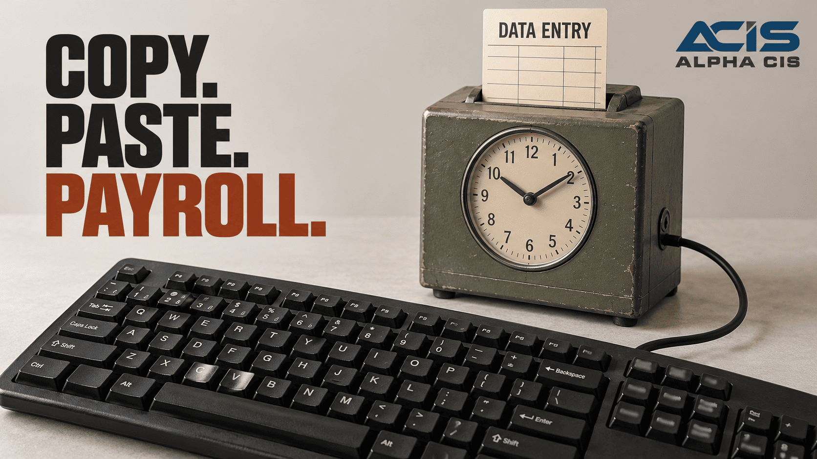 Keyboard to payroll 1
