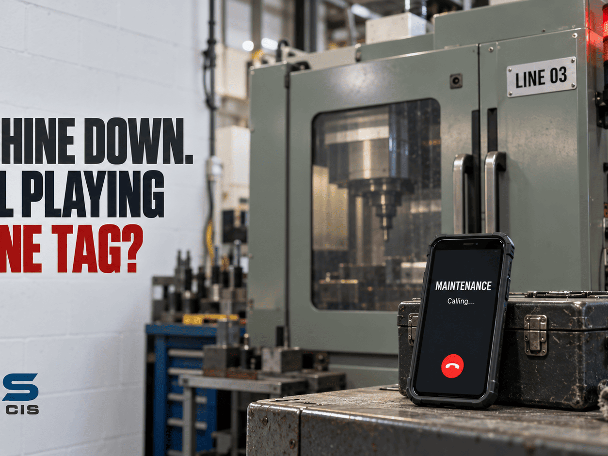 Stopped CNC maintenance call waiting 1